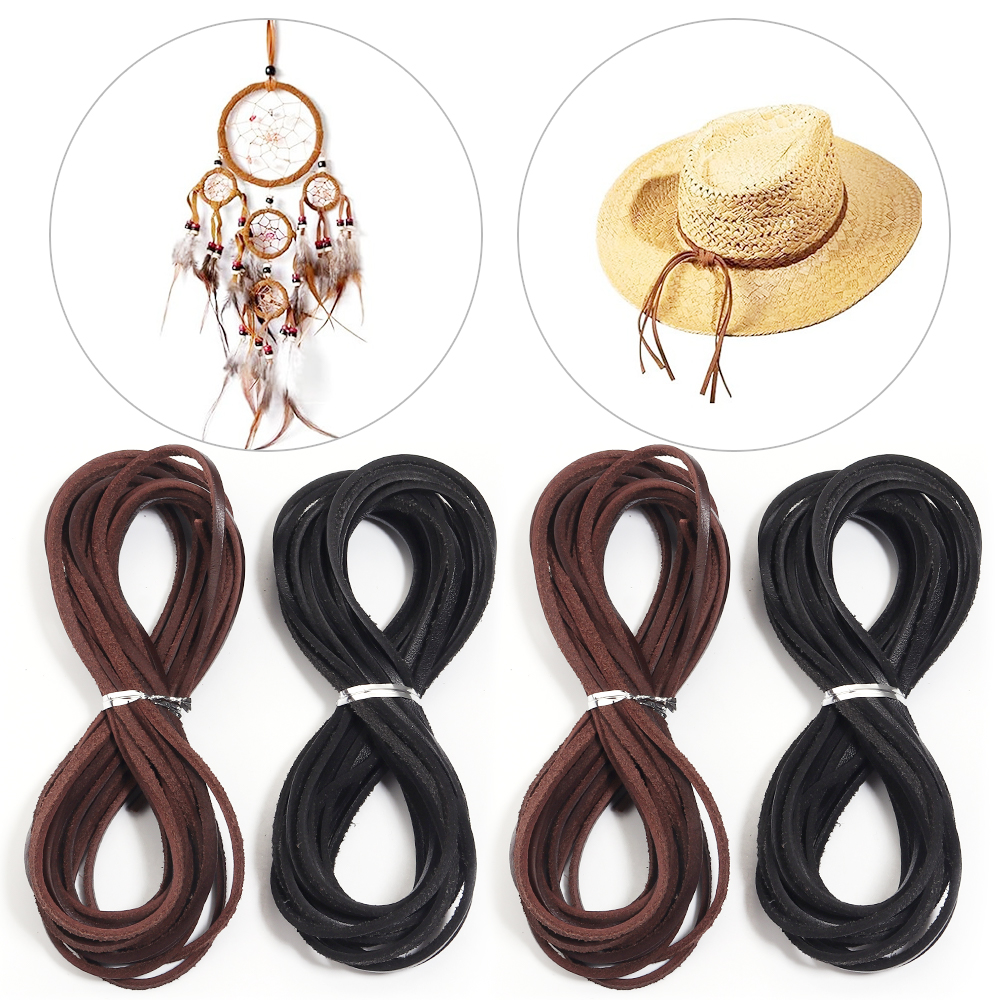 5yards 3mm Genuine Cow Leather - Braided Line บทวิจารณ์และราคา
