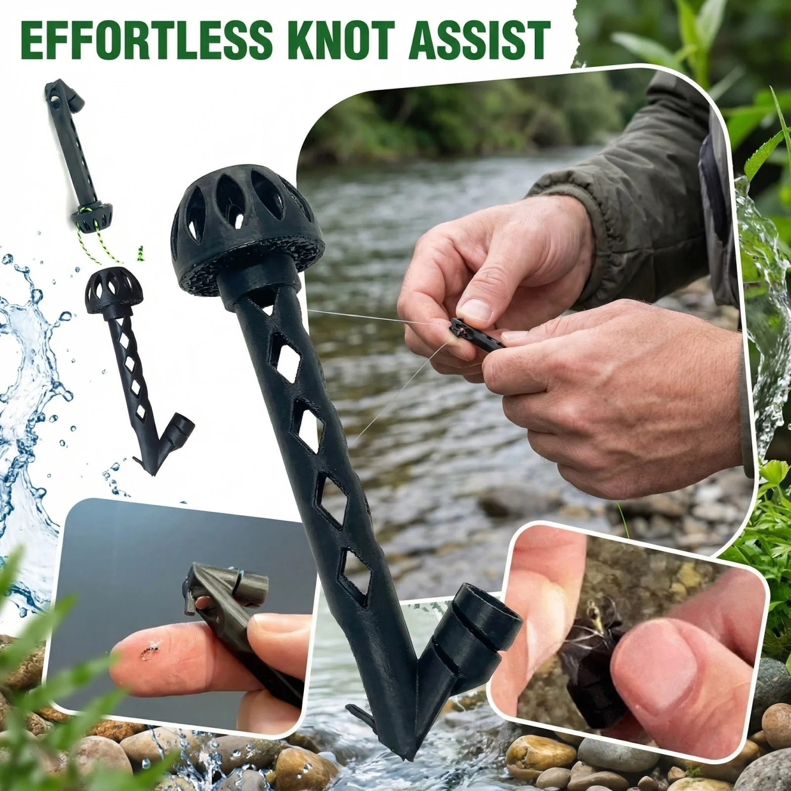 Magnetic Knot Tying Tool Flyin - Fishing Line Winder บทวิจารณ์และราคา