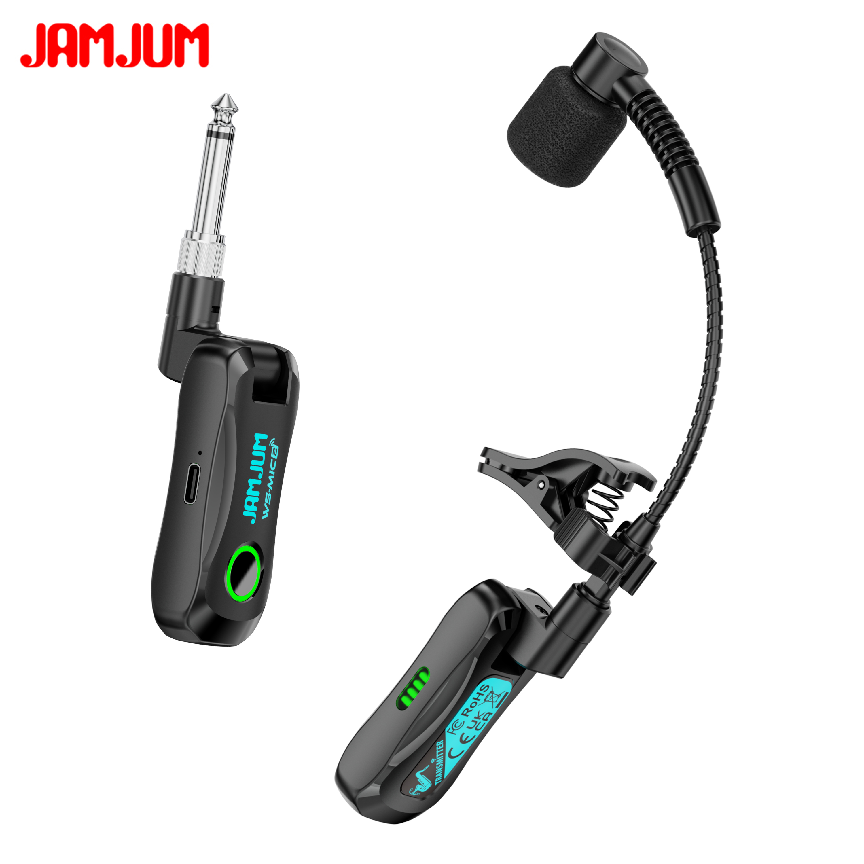 JAMJUM WS-MIC2 Wireless Saxoph - Tippet Line บทวิจารณ์และราคา