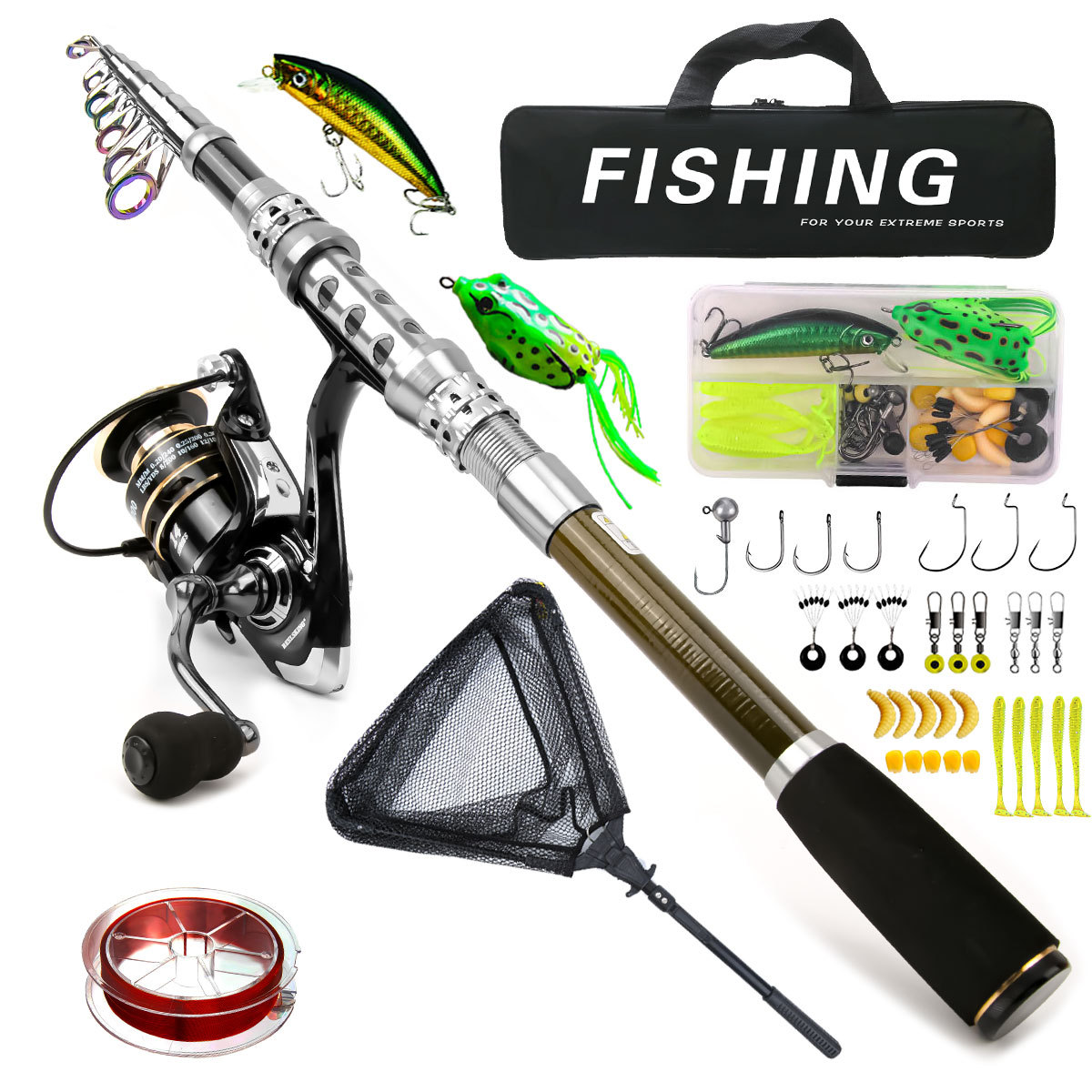 Carbon Luya Rod Wheel Set Sea  - Freshwater Line บทวิจารณ์และราคา