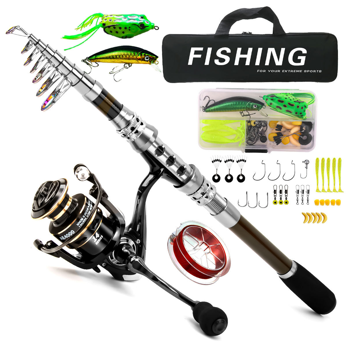 Carbon Luya Rod Wheel Set Sea  - Freshwater Line บทวิจารณ์และราคา