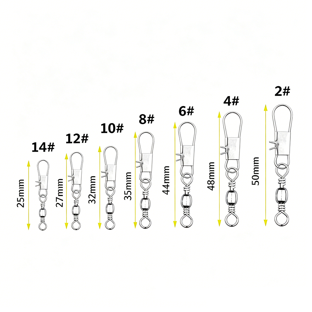 50Pc/box Stainless Steel Swive - Fishing Line Box บทวิจารณ์และราคา