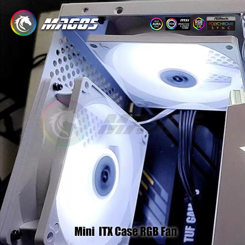 Mini ITX Case ARGB Fan 8cm 9cm - Fly Line บทวิจารณ์และราคา