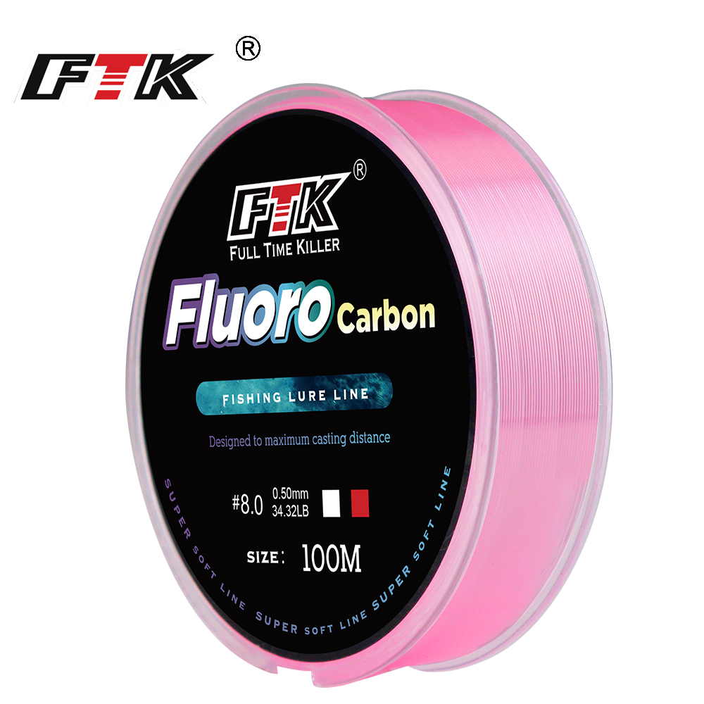 FTK 100m 4.13-34.32LB Fluoroca - Fluorocarbon Line บทวิจารณ์และราคา