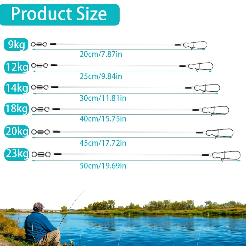 15pcs Fluorocarbon Wire Leader - Leader Line บทวิจารณ์และราคา