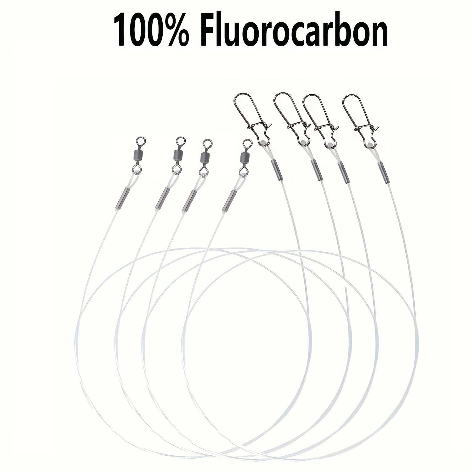 12Pcs 100% Fluorocarbon Fishin - Fluorocarbon Line บทวิจารณ์และราคา