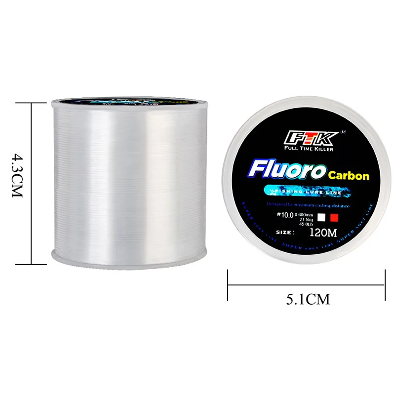120M Fishing Line 0.14mm-0.6mm - Fluorocarbon Line บทวิจารณ์และราคา