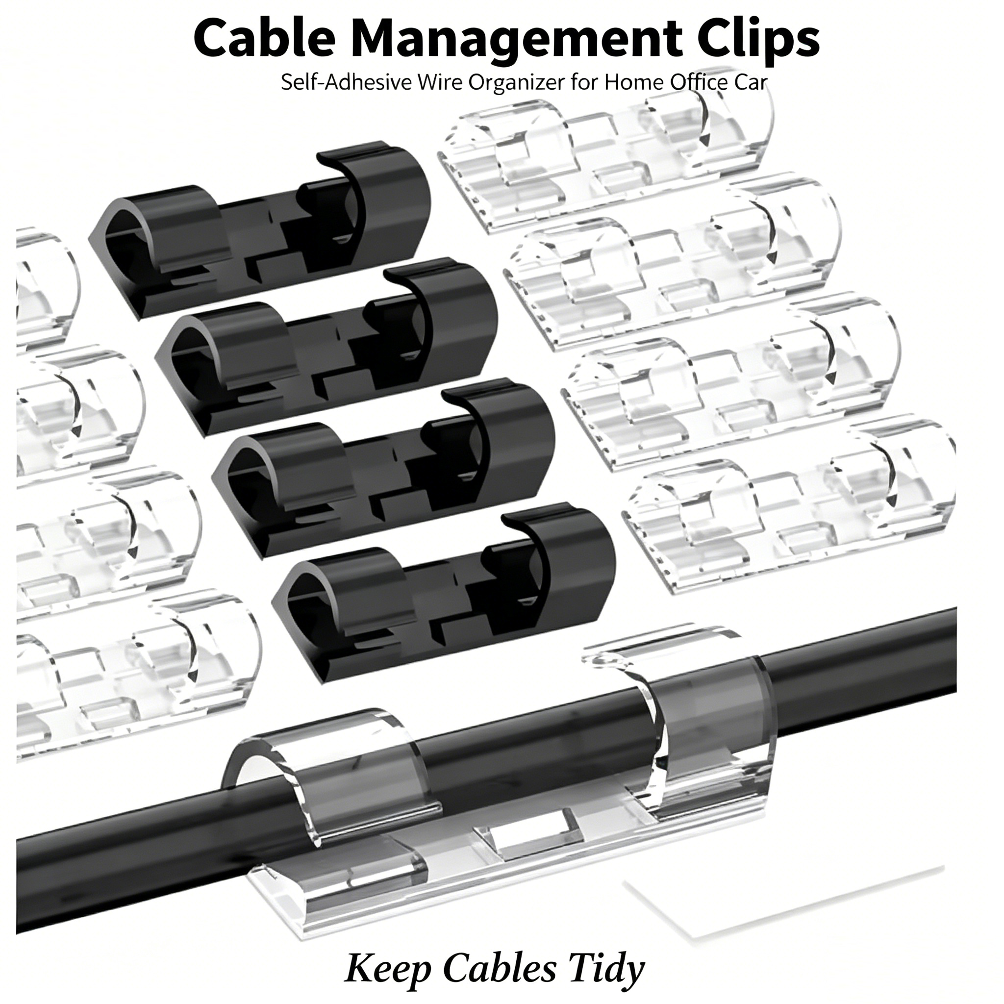 Cable Organizer Clips Cable Ma - Tippet Line บทวิจารณ์และราคา