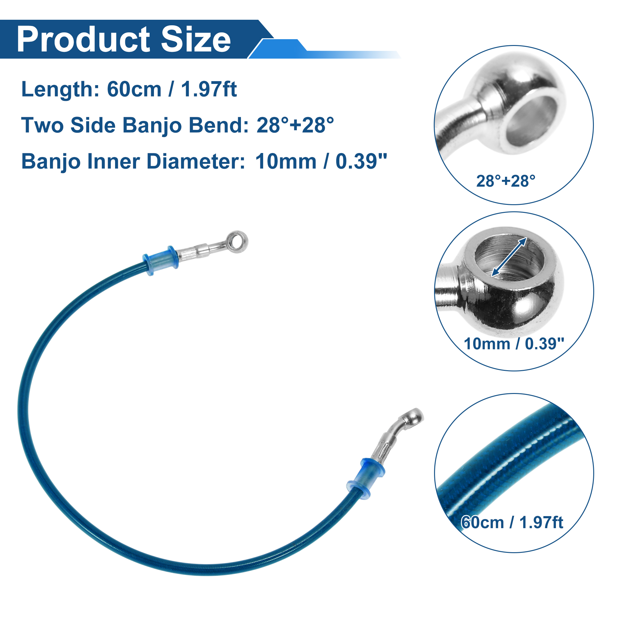 Motoforti 60cm Motorcycle Brak - Braided Line บทวิจารณ์และราคา