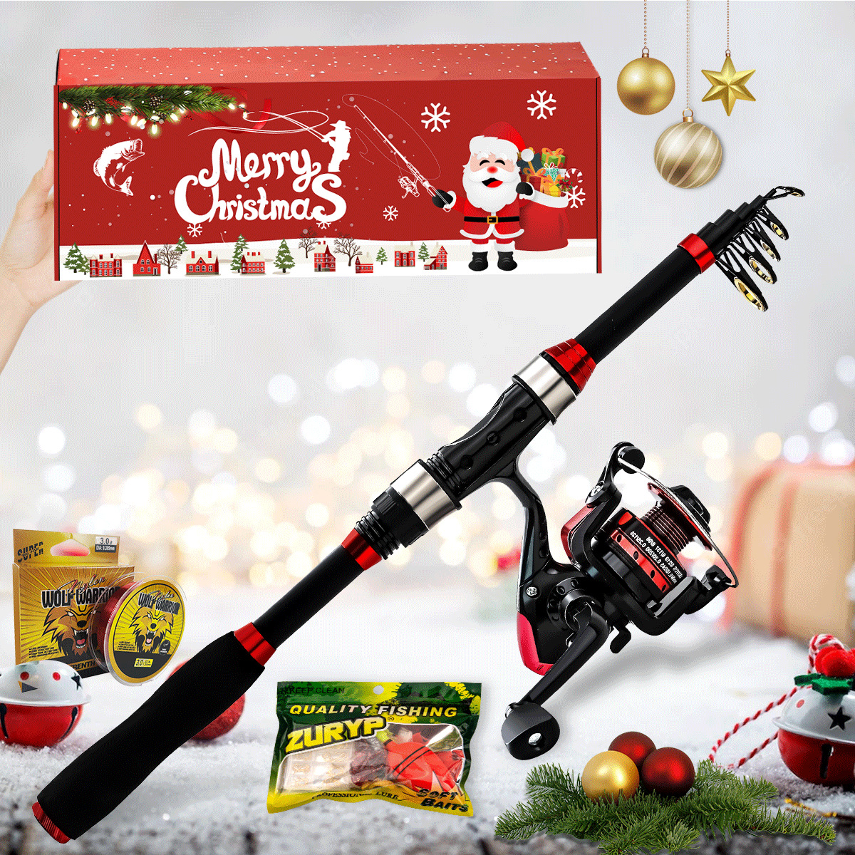 Fishing Tackle Christmas Set U - Freshwater Line บทวิจารณ์และราคา