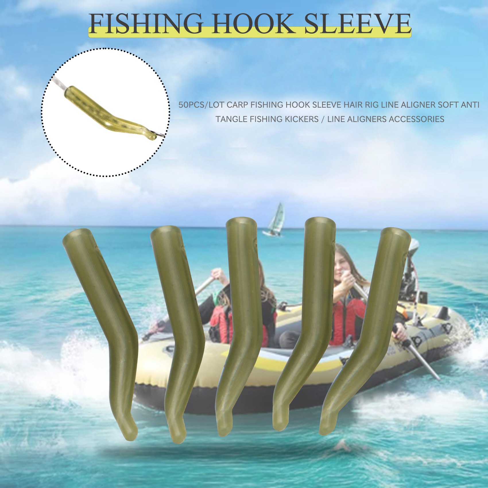 50Pcs/Lot Carp Fishing Hook Sl - Monofilament Line บทวิจารณ์และราคา