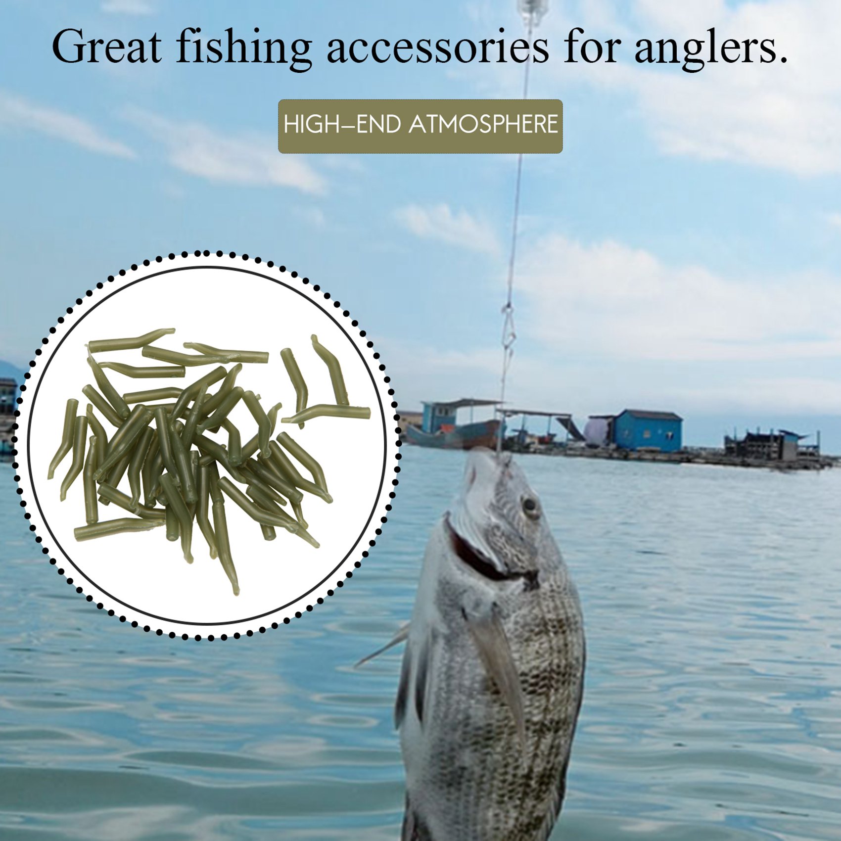 50Pcs/Lot Carp Fishing Hook Sl - Monofilament Line บทวิจารณ์และราคา