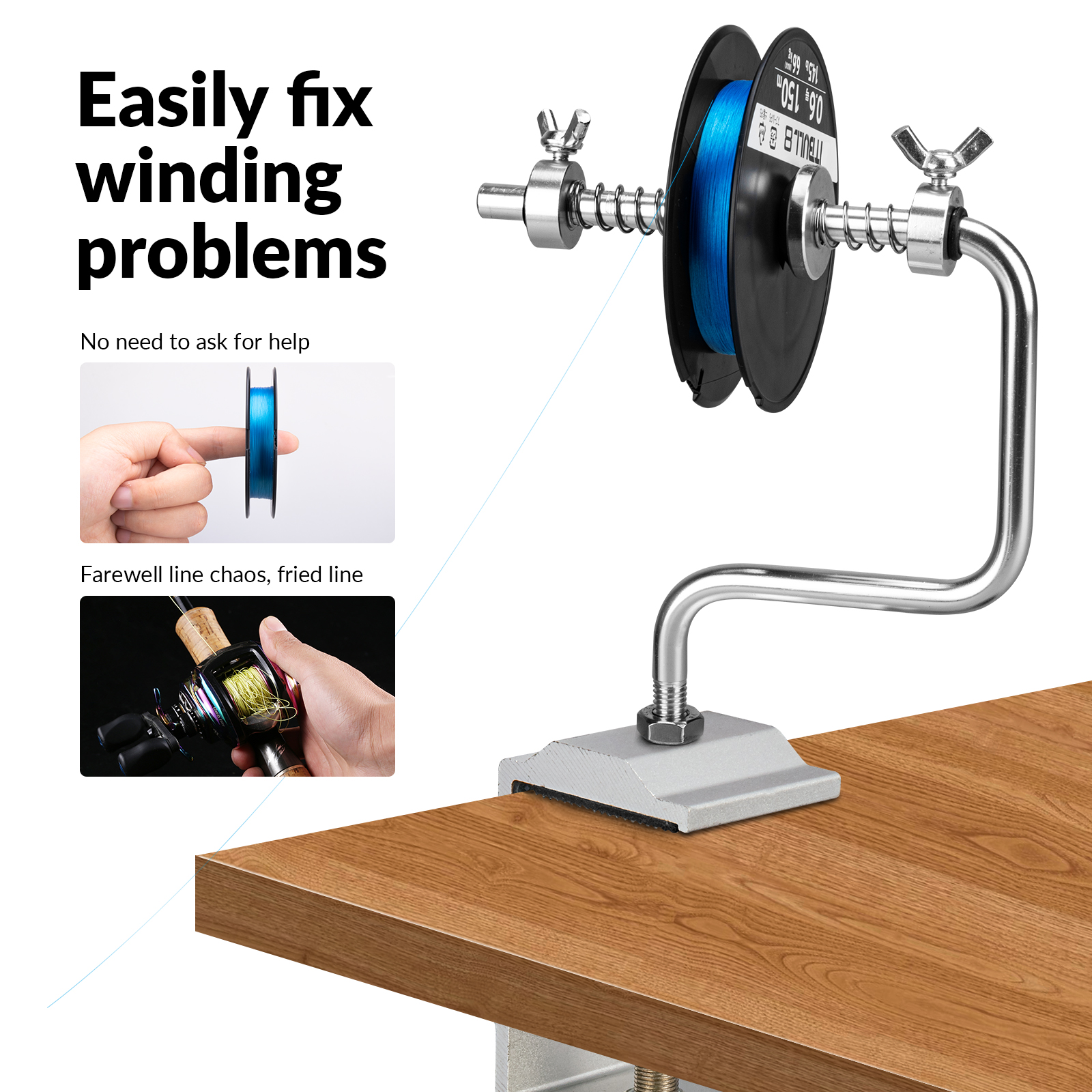 1pcs Portable Aluminum Fishing - Fishing Line Spool บทวิจารณ์และราคา