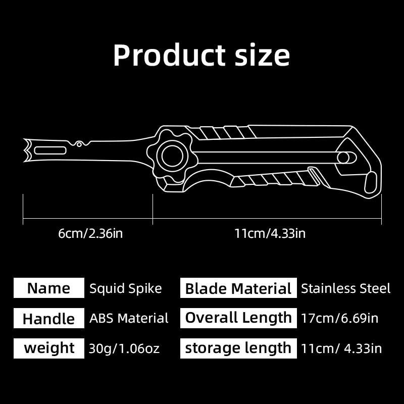 Squid Knife Stainless Steel Li - Saltwater Line บทวิจารณ์และราคา