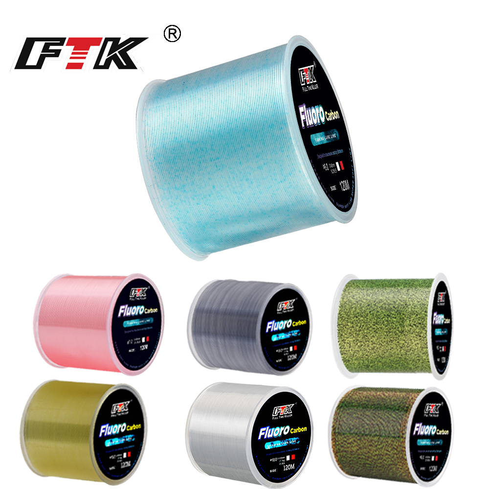 FTK 120m Invisible Fishing Lin - Fluorocarbon Line บทวิจารณ์และราคา