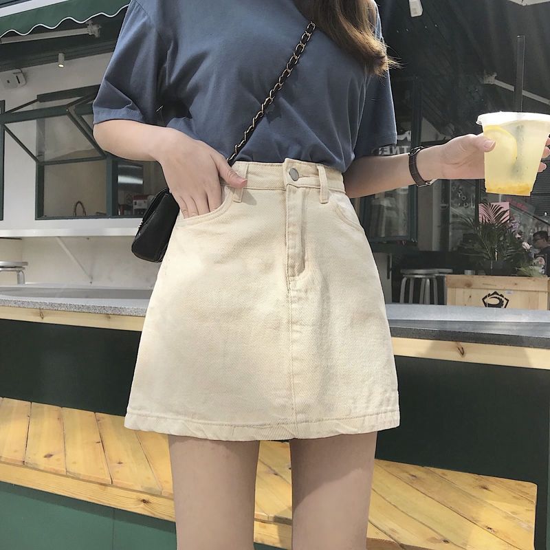 Basic Solid Color High Waist D - Fly Line บทวิจารณ์และราคา