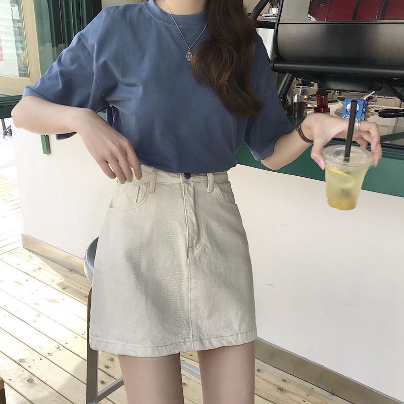 Basic Solid Color High Waist D - Fly Line บทวิจารณ์และราคา