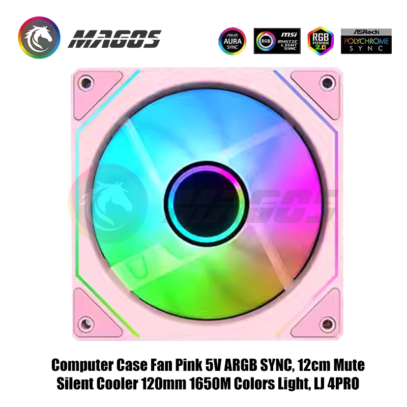 Computer Case Fan Pink 5V ARGB - Fly Line บทวิจารณ์และราคา