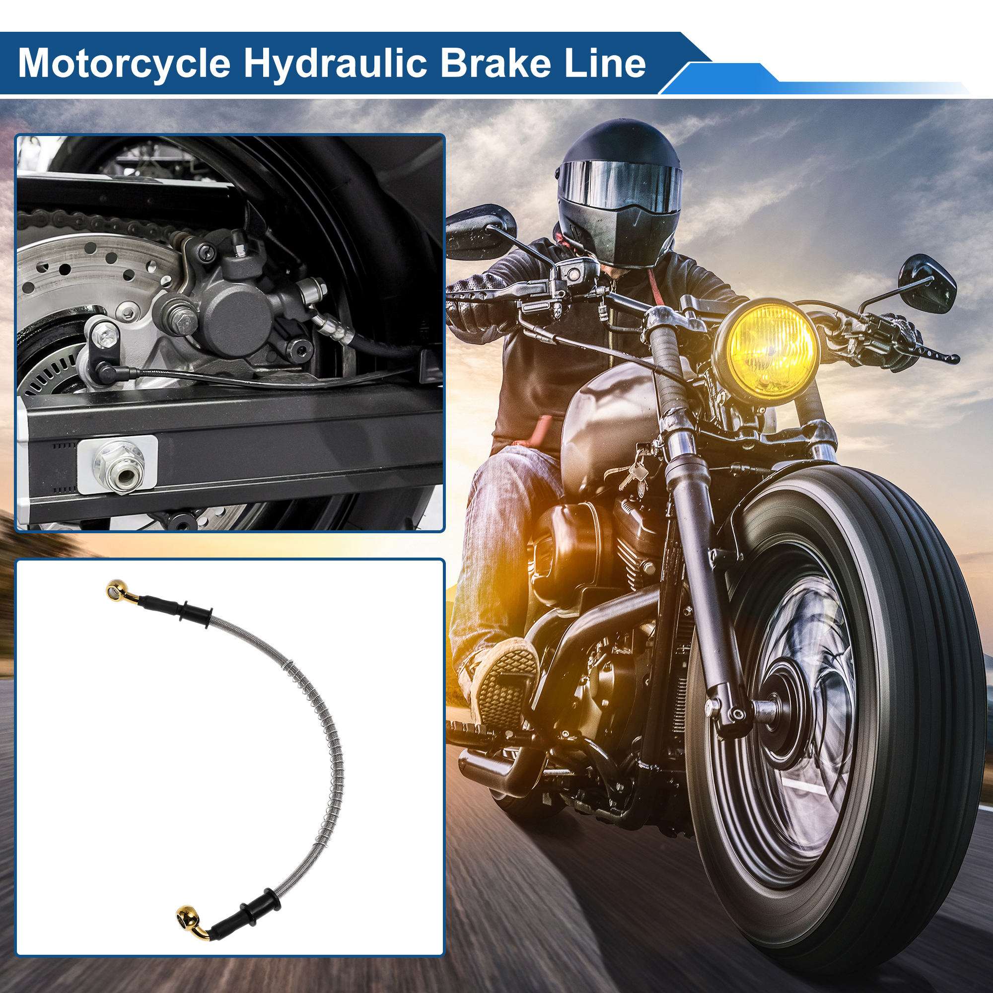 Motoforti 40cm Motorcycle Brak - Braided Line บทวิจารณ์และราคา