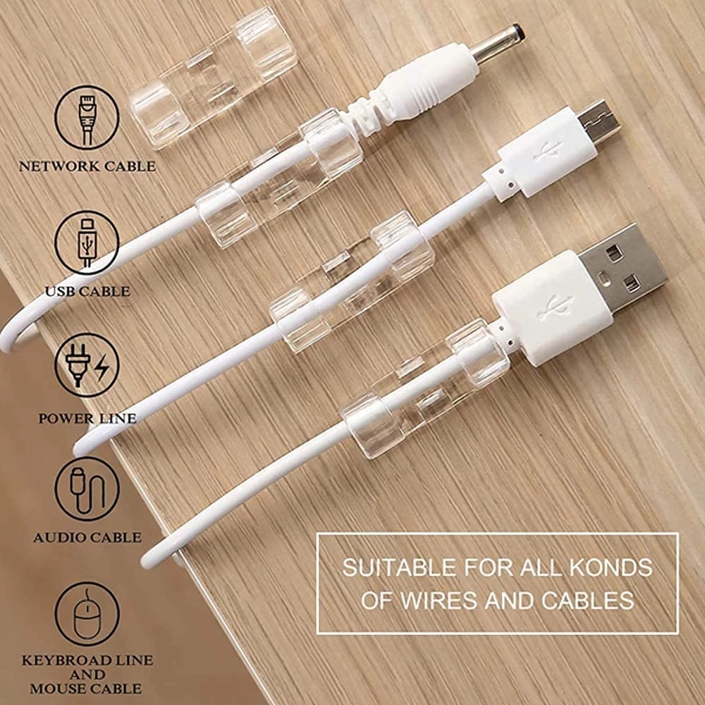 40PCS Cable Organizer Clips Ca - Tippet Line บทวิจารณ์และราคา