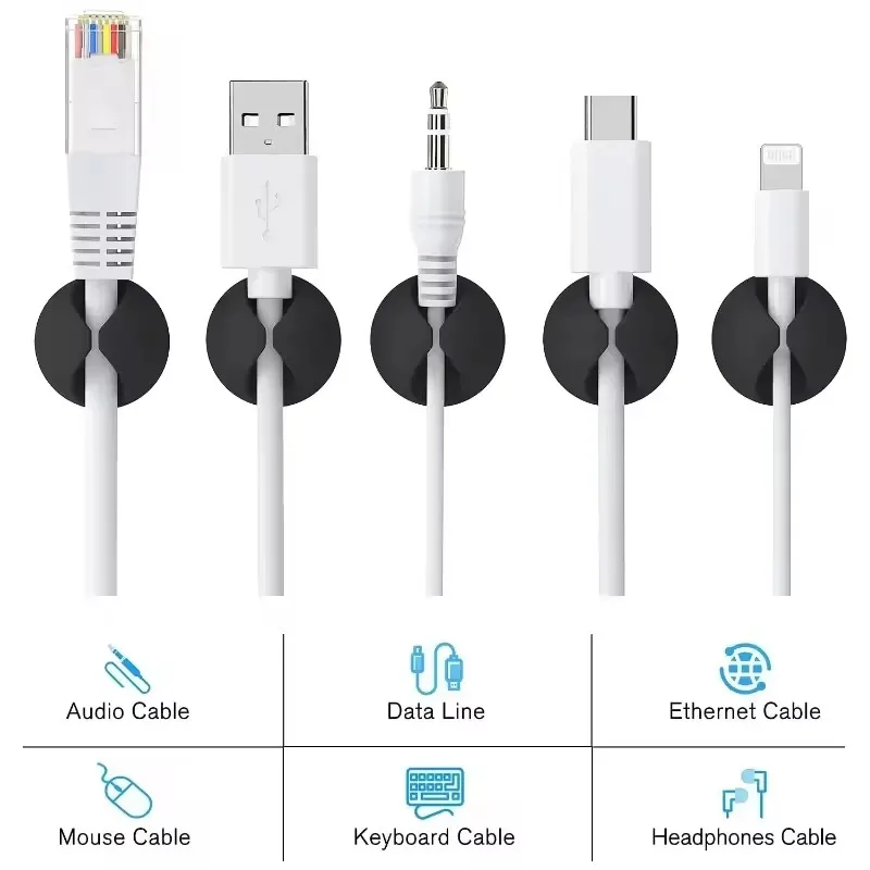 Cable Clips Phone Cord Holder  - Tippet Line บทวิจารณ์และราคา