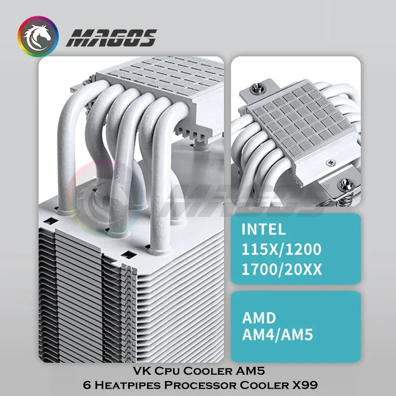 VK LGA 1700 CPU Cooler Compute - Fly Line บทวิจารณ์และราคา