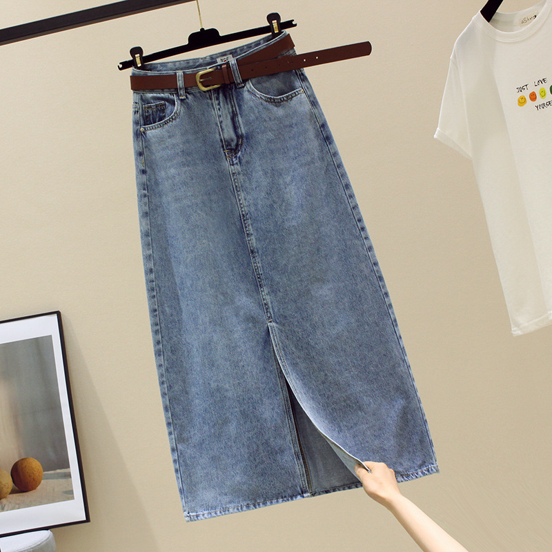 Sexy Wrap Buttocks Denim Skirt - Fly Line บทวิจารณ์และราคา