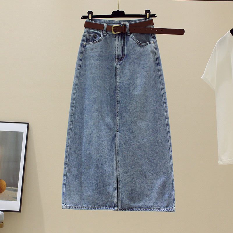Sexy Wrap Buttocks Denim Skirt - Fly Line บทวิจารณ์และราคา