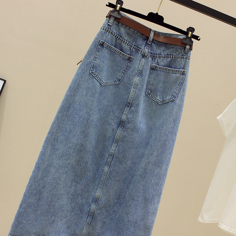 Sexy Wrap Buttocks Denim Skirt - Fly Line บทวิจารณ์และราคา
