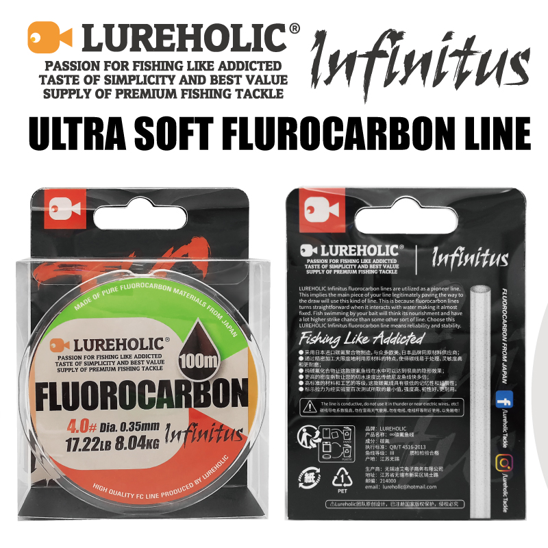 Lureholic Infinity Utra Soft 1 - Fluorocarbon Line บทวิจารณ์และราคา