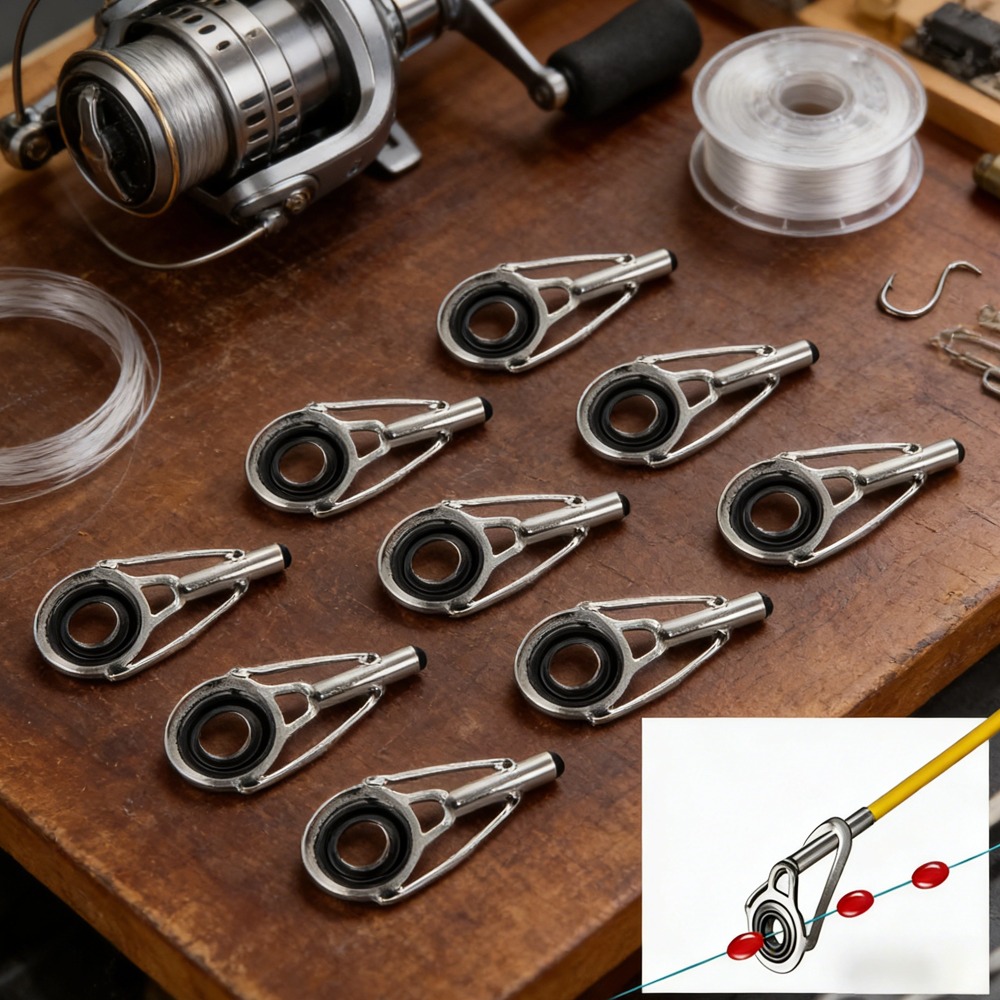 10PCS Metal Fishing Top Rod Gu - Fishing Line Winder บทวิจารณ์และราคา