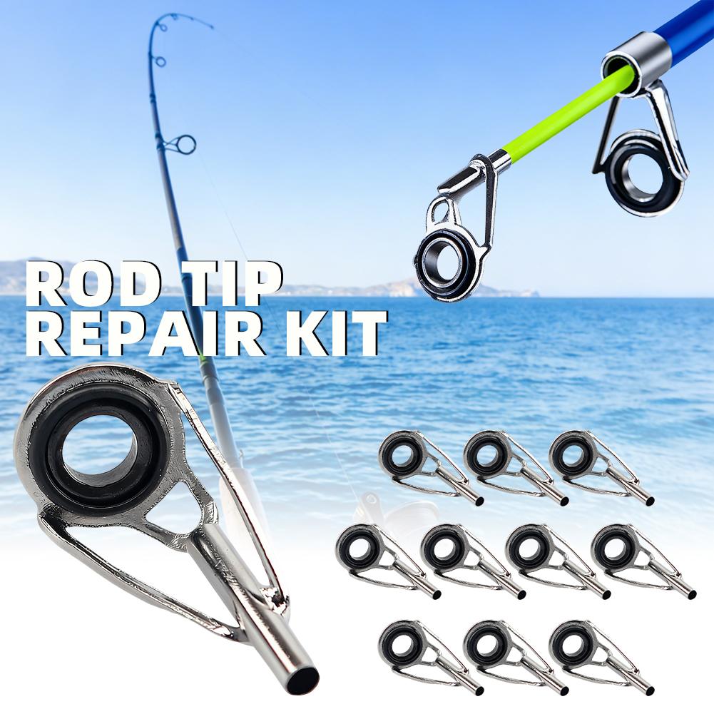 10PCS Metal Fishing Top Rod Gu - Fishing Line Winder บทวิจารณ์และราคา