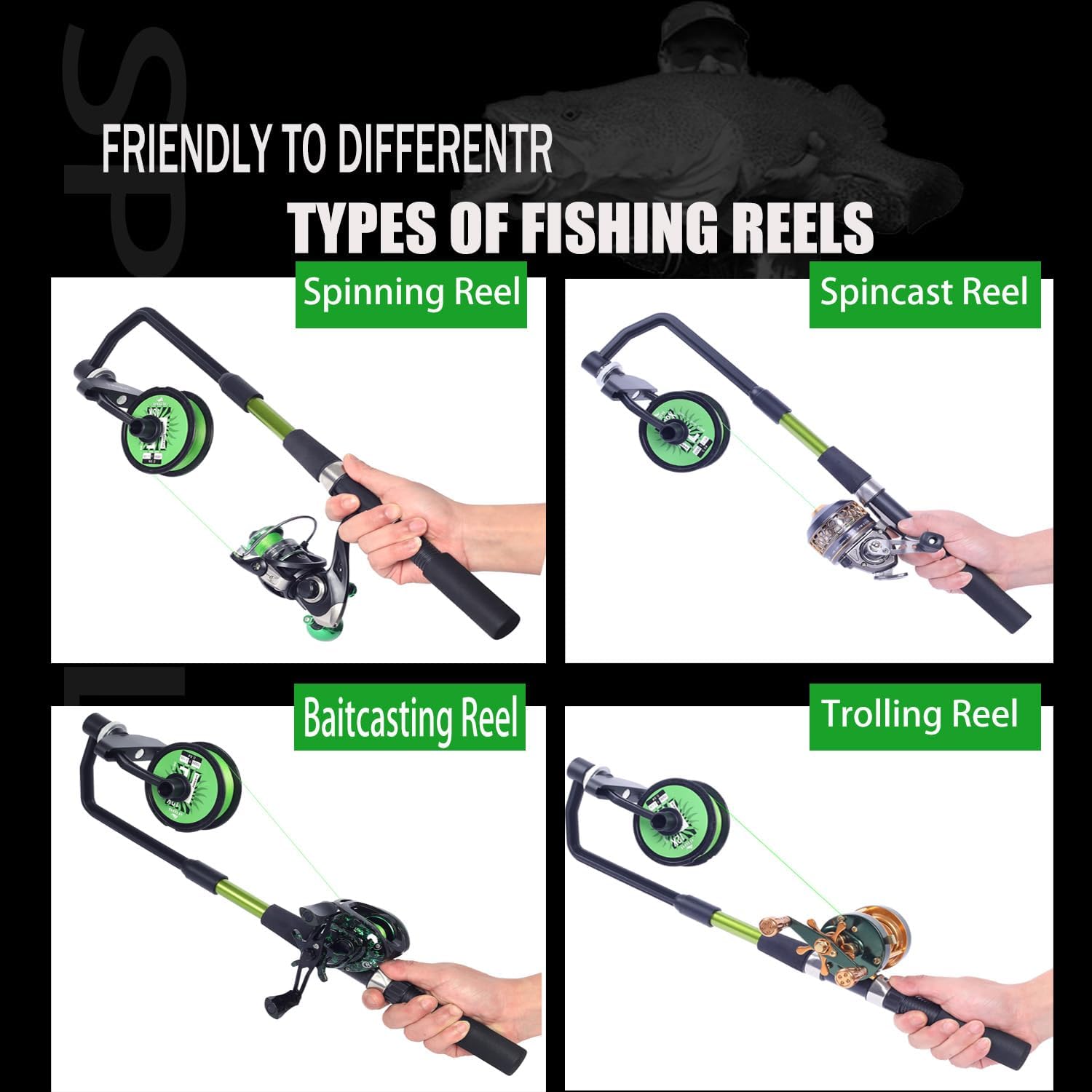 Fishing Line Spooler, Adjustab - Monofilament Line บทวิจารณ์และราคา