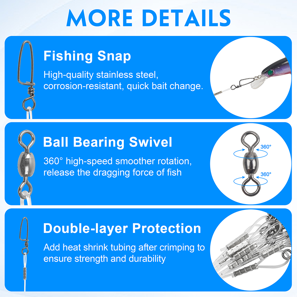 10Pcs Fluorocaron Fishing Lead - Fluorocarbon Line บทวิจารณ์และราคา