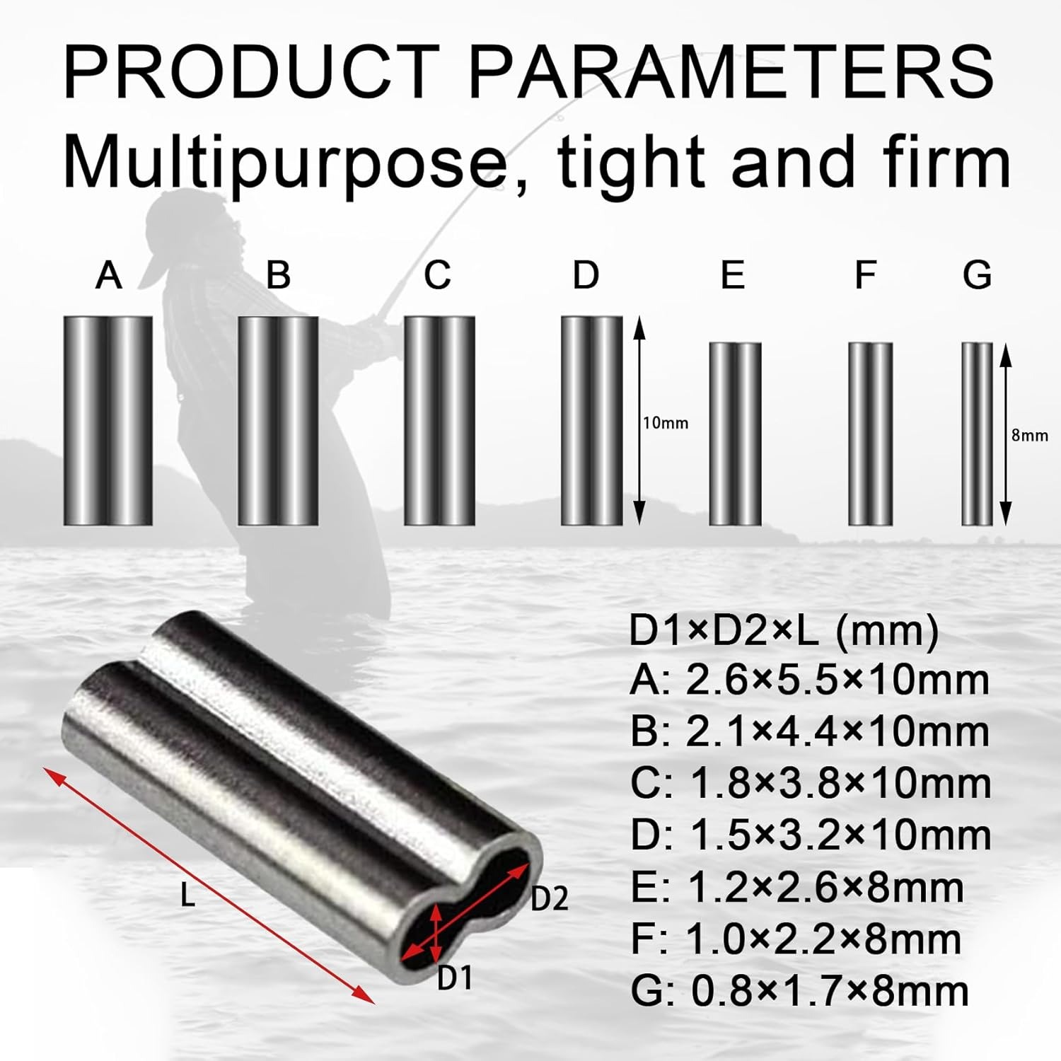Copper Double Barrel Crimp Sle - Leader Line บทวิจารณ์และราคา