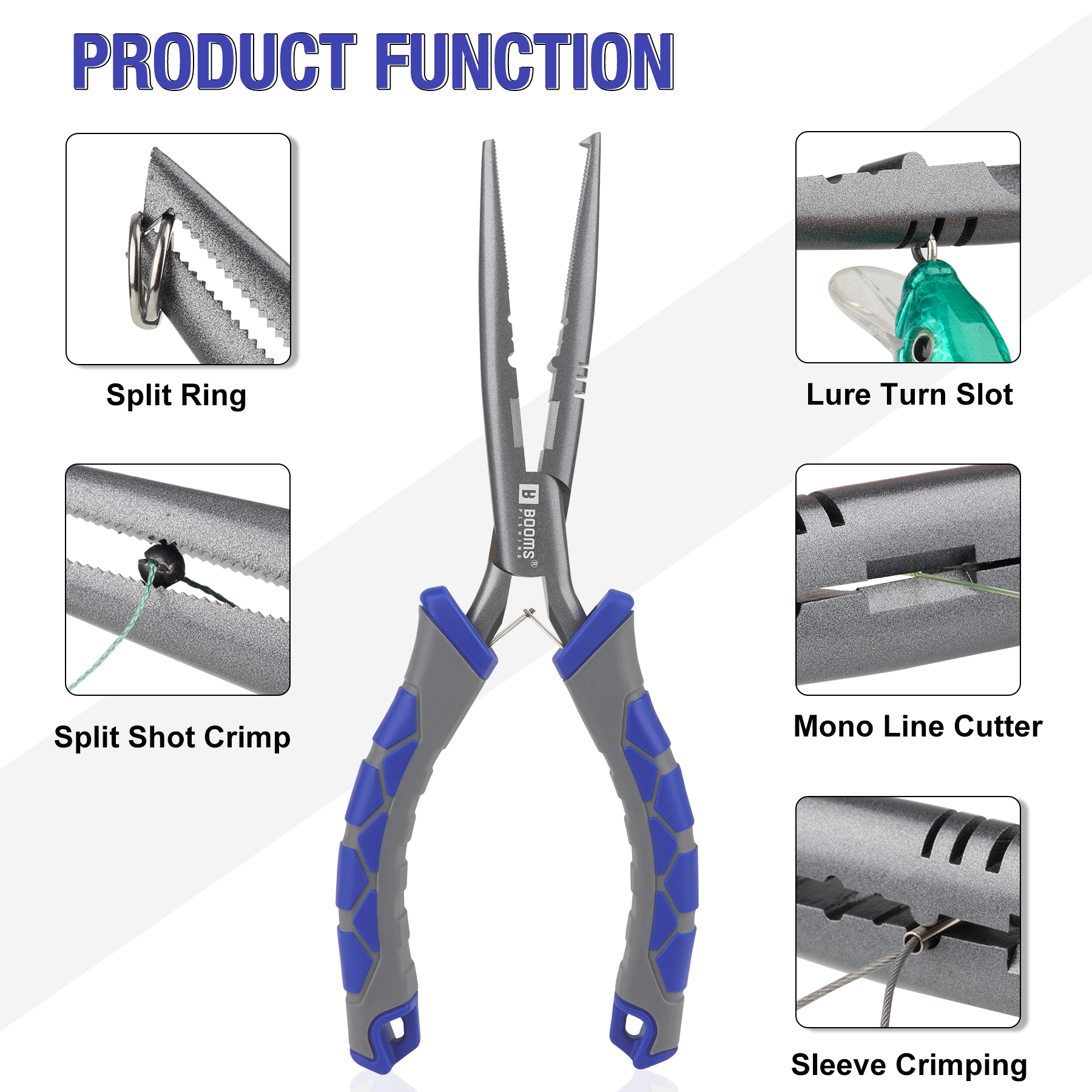 Booms Fishing 23cm Pliers and  - Fishing Line Cutter บทวิจารณ์และราคา