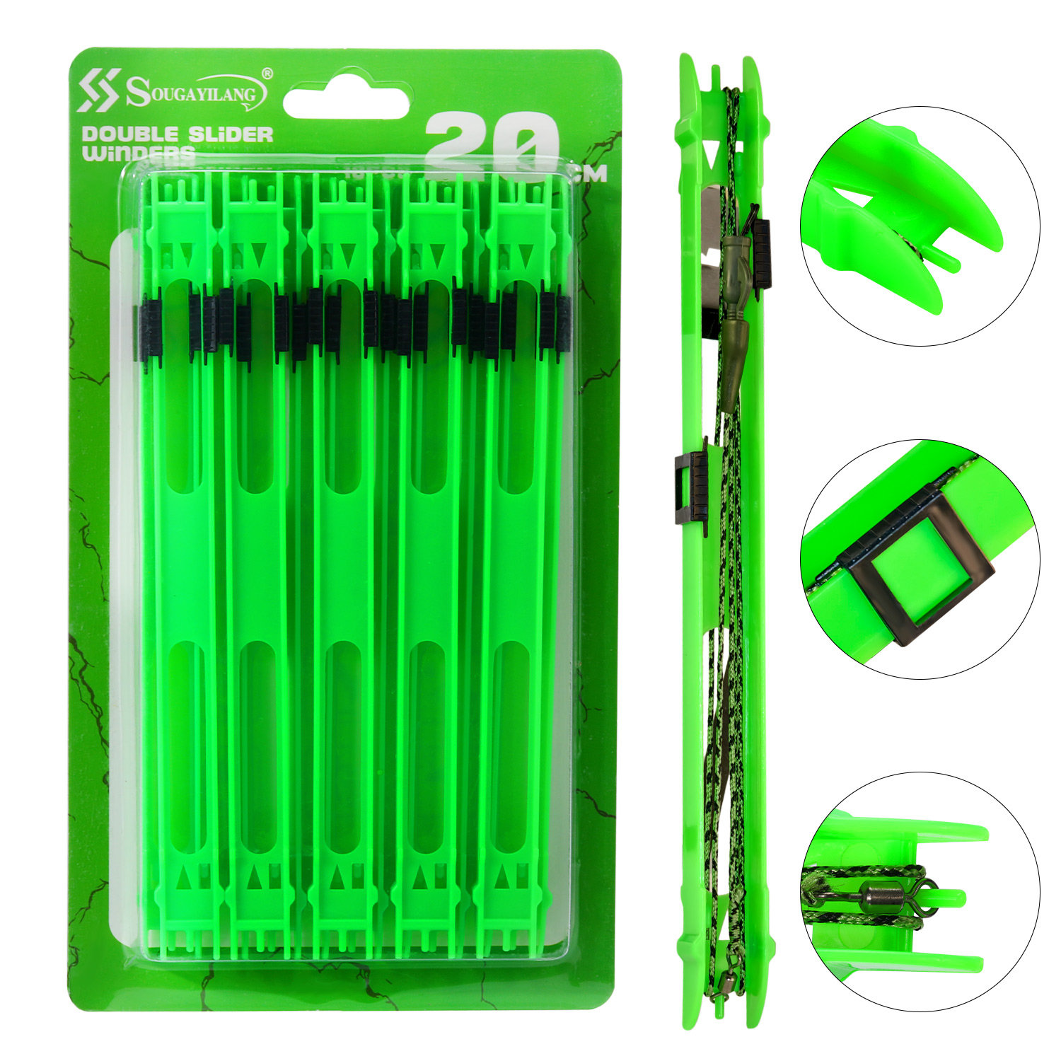 Sougayilang 10pcs Fishing Plas - Fishing Line Dispenser บทวิจารณ์และราคา