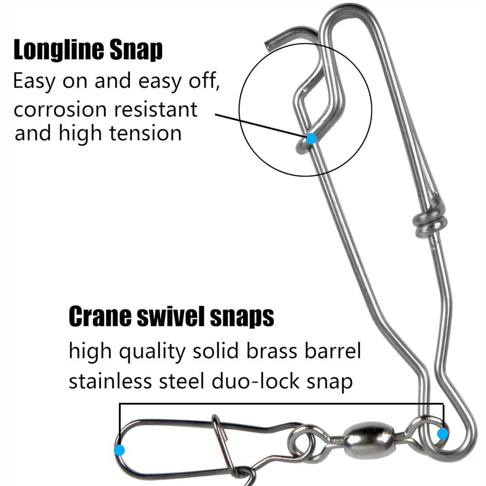 5Pcs Decoy Long Line Clips Lon - Saltwater Line บทวิจารณ์และราคา