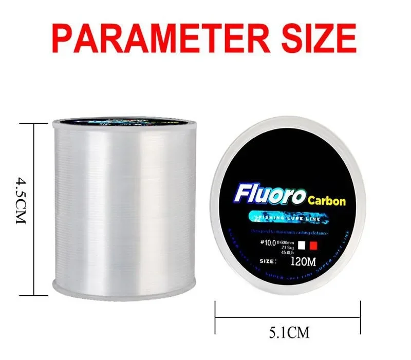 Fishing Line 120M 0.20mm-0.60m - Fluorocarbon Line บทวิจารณ์และราคา