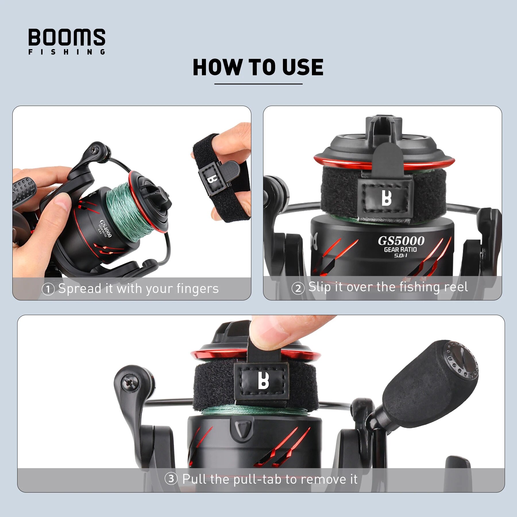 Booms Fishing SB1 4Pcs Spinnin - Fishing Line Box บทวิจารณ์และราคา